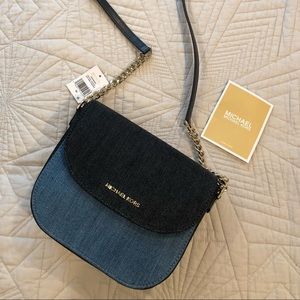 NWT Michael Kors Denim Multi Crossbody